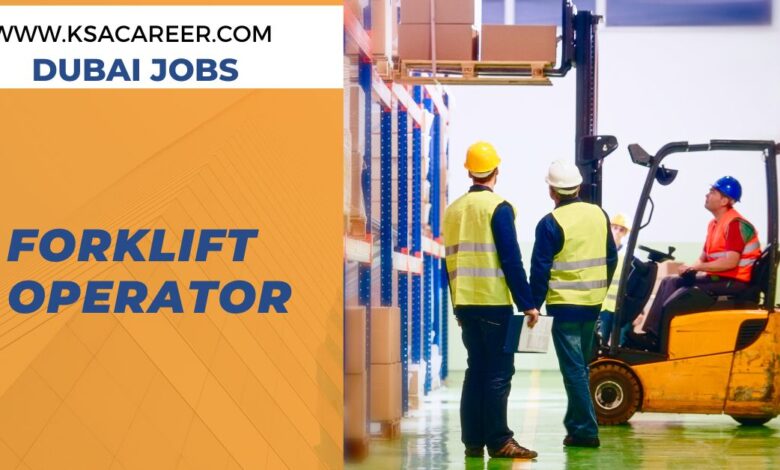 Forklift Operator Required for UAE