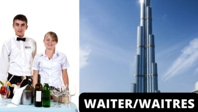 Waiter/Waitress Vacancies in Dubai