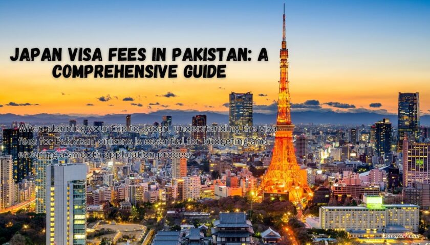 Japan Visa Fees in Pakistan: