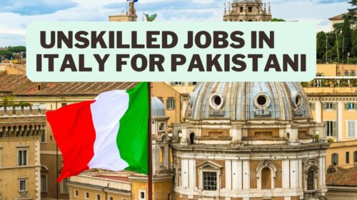 unskilled jobs in Italy for Pakistani