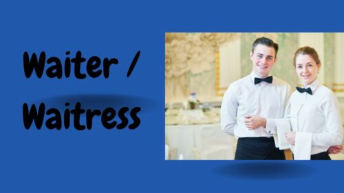 Urgent Hiring for Waiter / Waitress Jobs in Dubai