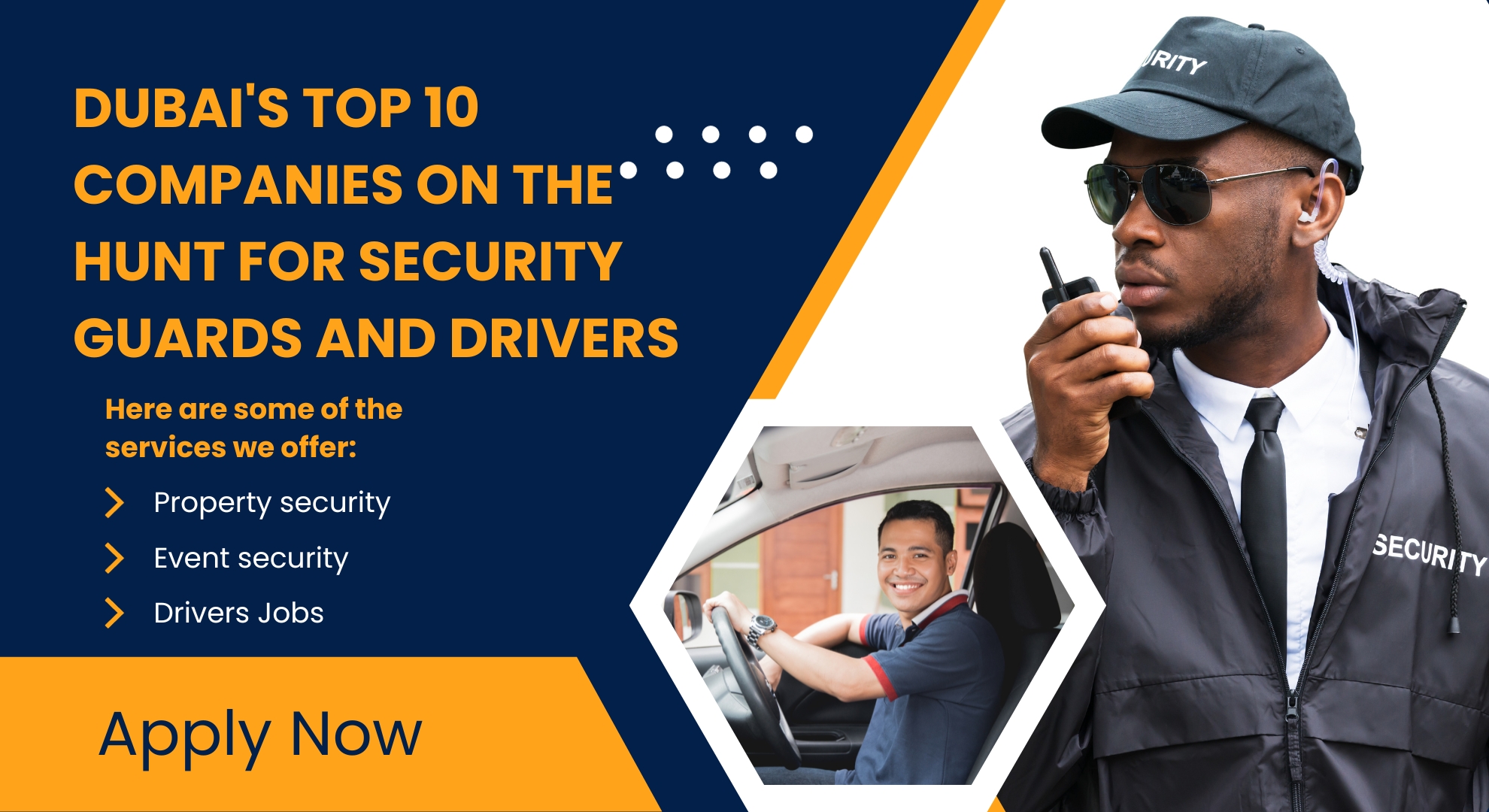 Dubai's Top 10 Companies on the Hunt for Security Guards and Drivers