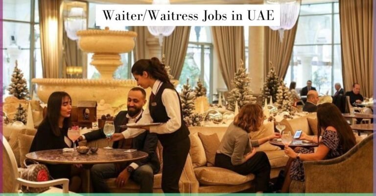 Waiter/Waitress Jobs in UAE