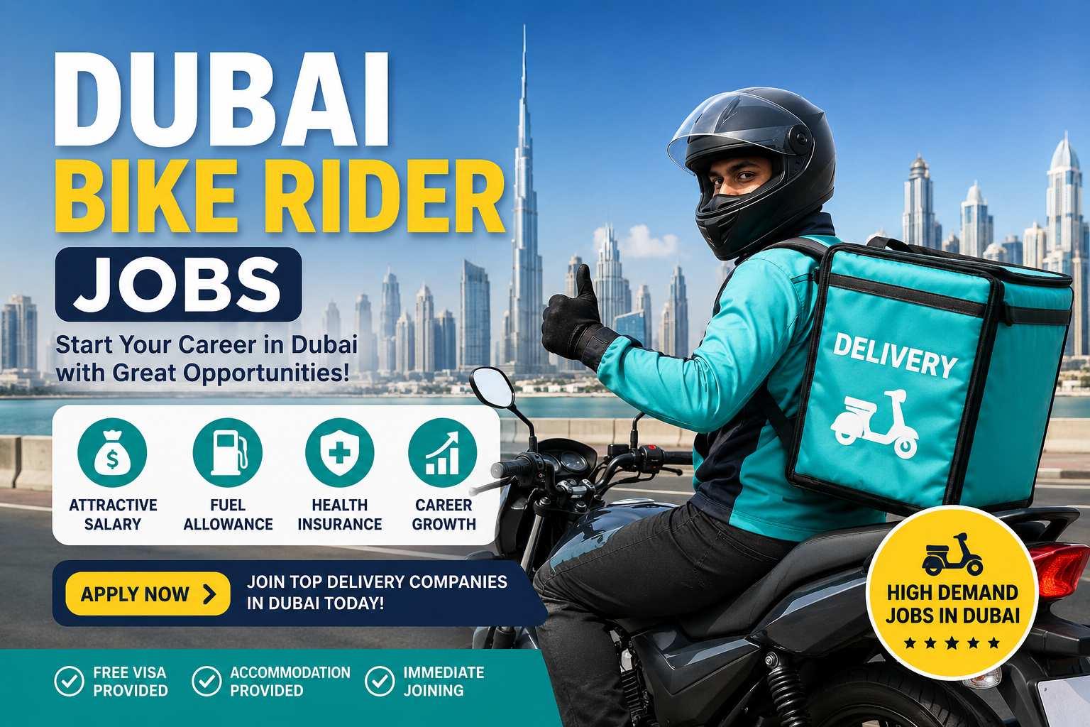 Dubai Bike Rider Jobs in 2026