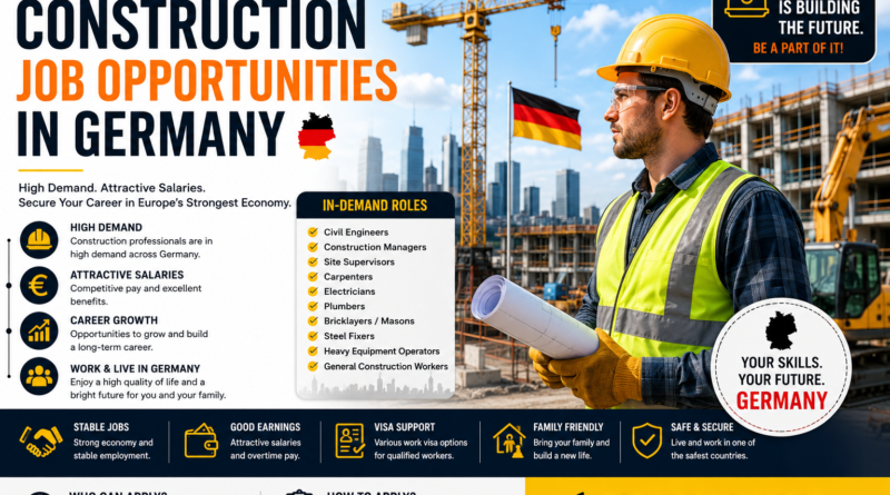 Construction Job Opportunities in Germany